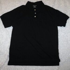 St. Johns Bay very nice jersey polo shirt with pocket size large 100% cotton
